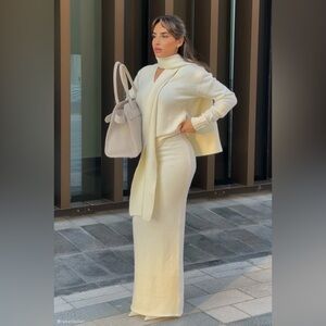 MESHKI Elise Knit Maxi Skirt